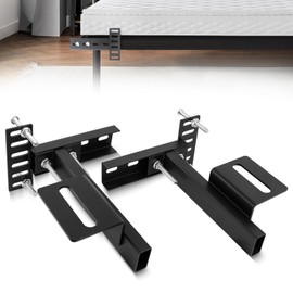 MLOHASING Headboard Bracket Adjustable Bed Base Bed Extra Thick Steel Universal Kit Heavy Duty No Noise No Wobble Easy Install Black Compatible Queen King Full Twin