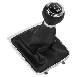 OTUAYAUTO Schaltsack Schaltmanschette mit Schaltknauf und Rahmen, als Komplettset Plug Play Ersatzteil Passend für Passat 3C, 6 Gang OEM: 3C0711113