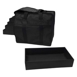 MH GLOBAL 12 Pc 1'' Deep Tray in a Jewelry Travel Salesman Sample Display Carrying Case