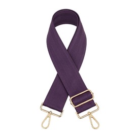 Whakano Plain Shoulder Strap Bag Strap Adjustable Width 5 cm for Men and Women, Adjustable Length 75-130 cm Shoulder Strap, Bag Straps for Changing, DIY Accessories for Bag, Shoulder Bag, Purple