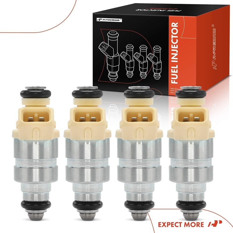 A-Premium 2 Holes Fuel Injectors Set of 4 Compatible with