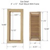 Hardwood White Oak Floor Register, Flush Mount with Frame, 4x12