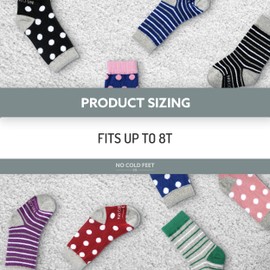 No Cold Feet Kids Toddler Boys Dress Socks, Fun, Novelty, Cute, Colorful, Long, High, Cotton Blend, Up To 8.5 T, Purple Striped