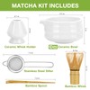 Matcha Whisk Set, Japanese Tea Set (5pcs) includes Matcha Bowl