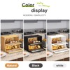 Large Bread Box Double Layer Bamboo Bread Box for Kitchen