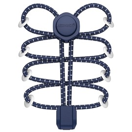 HOMAR Laces Without Tying Children Adults Elastic Shoelaces, navy