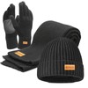 MADOG Winter Warm Knit Synthetic Wool Beanie Hat Scarf Touchscreen