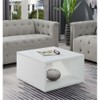 Convenience Concepts Northfield Admiral Square Coffee Table, White
