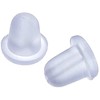 20 Clear Rubber Ear Stoppers 5 mm Replacement Pousettes Suitable