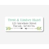 60ct - Arrow Return Address Green Teal and Grey Stickers/Labels