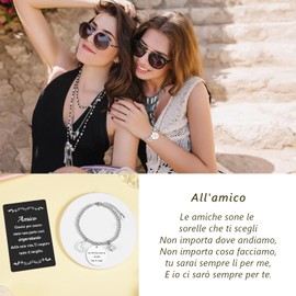 SUNSH Friendship/Sisters Bracelet, Encouragement Gift, Sisters / Girlfriend Friendship Encouragement Bracelet, Girls Birthday/Christmas Gift, No gemstone