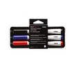 Bi-Office Non Magnetic Eraser with 3 Dry Wipe Markers