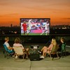 TOWOND Projector Screen with Stand, 84 inch Outdoor Projector Screen