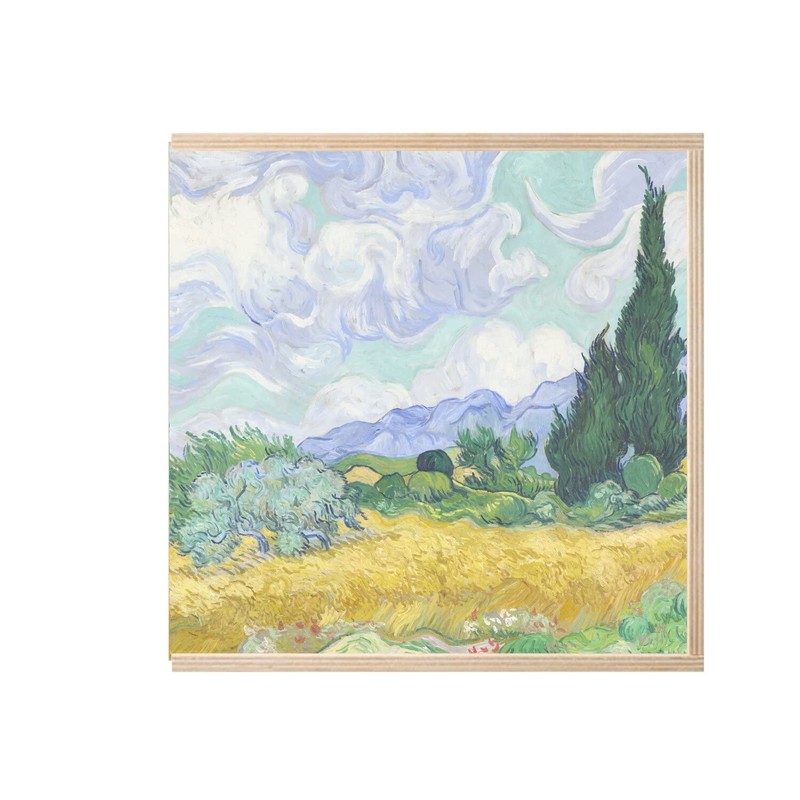 Fabulous Wooden Box - Vincent van Gogh Wheat Field with