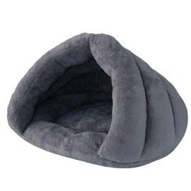 Beskie Pet Tent Cave Bed for Small Medium Cats Dogs Pets Sleeping Bag Thick Fleece Warm Slipper Dog Bed Cuddler Burrow House Hole Igloo Nest Cozy Triangle Bed for Cat Puppy
