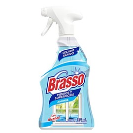 Brasso® Vidrios y Superficies Amonia con atomizador, 650mL