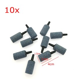JZK 10 x Aquarium Air Stone 2.5 cm Cylinder Bubble Release Airstone for Aquariums, Aquariums and Hydroponics