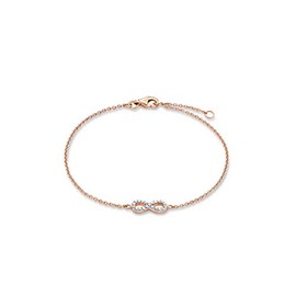 s.Oliver Jewel 508063 Women's Bracelet 19 cm Gold-Plated Silver / White Zirconia