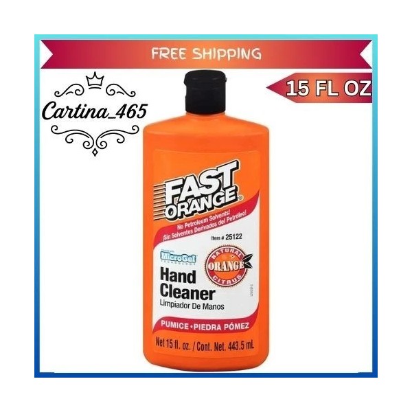 Permatex 25122 Fast Orange Citrus Scent Fine Pumice Hand Cleaner