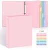 SKYDUE 1 Inch 3 Ring Binder with 8 Tab Dividers