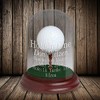 Glass Dome with Tee Golf Hole-in-One Trophy~Two Color Options~Sandcarved Engraving~Display