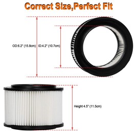HIFROM 17810 Filter Compatible with Craftsman Shop Vac 917810 Wet Dry Vacuum Filter Fits 3 & 4 Gallon,9-17810 Shop Vac Vacuum Filter (2 Pack)