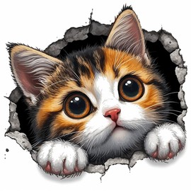 Moohue 14CT Stamped Printed Counted Cross Stitch Kits for Adults Animals Cute Cat Cross Stitch Patterns Flowers for Beginners Needlepoint Kits for Adults (Animal Cute Cat)