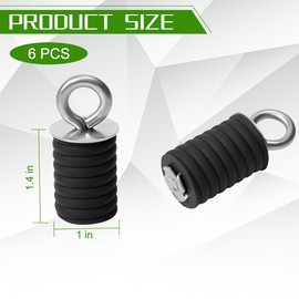 XINLIYA ATV Tie Down Anchor, 6PCS UTV Lock Mount Anchor Sets with 1" Hole, Heavy Duty Motobikes Ride Accessories, Compatible with RZR 1000XP Turbo, Sportsman 500, ACE 800 700