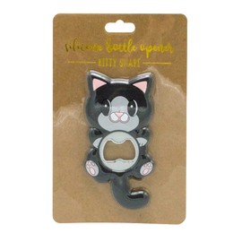 TMD Retail Cute Cat Bottle Opener - Cute Bottle Opener - Fun Bar Accessories, Professional Bottle Opener - Creative Kitchen Supplies - Silicone and Metal Bottle Opener - With Zinc Alloy Hardness