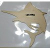 DC Maker Labs Wooden Marlin Swordfish Engraved Wall Art 8x6