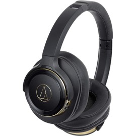  Audio Technica ATH-WS660BT BGD Headphones Bluetooth Wireless Headphones Heavy Bass SOLID BASS Up to 40 Hours Playback Black Gold ATH-WS660BT BGD