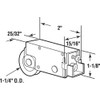 Prime-Line D 1842 Single 1-1/4 In. Steel Roller Assembly, Acorn