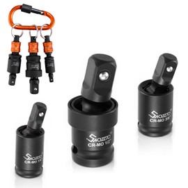 1/4”,3/8”,1/2” Impact Swivel Socket Set,with Socket Holder Keychains