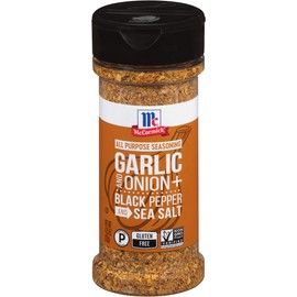 McCormick Garlic and Onion, Black Pepper and Sea Salt All Purpose Seasoning, 4.25 oz (Pack of 6)