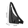 Sling Bag, Anti Theft Chest Crossbody Bag Waterproof Shoulder Backpack