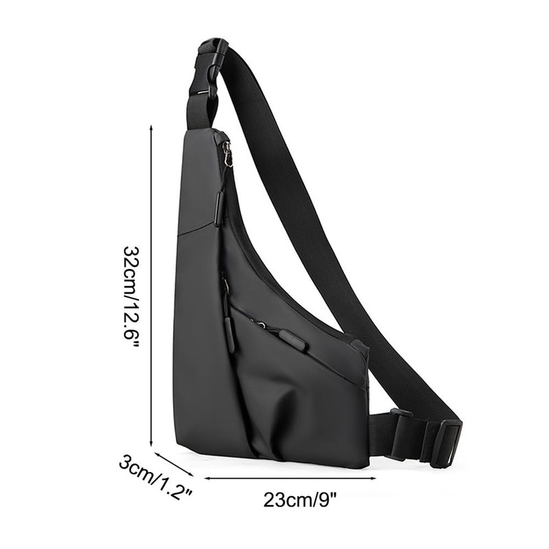 Sling Bag, Anti Theft Chest Crossbody Bag Waterproof Shoulder Backpack