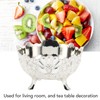 Serving Bowl European Style Retro Elegant Alloy Fruit Bowl for