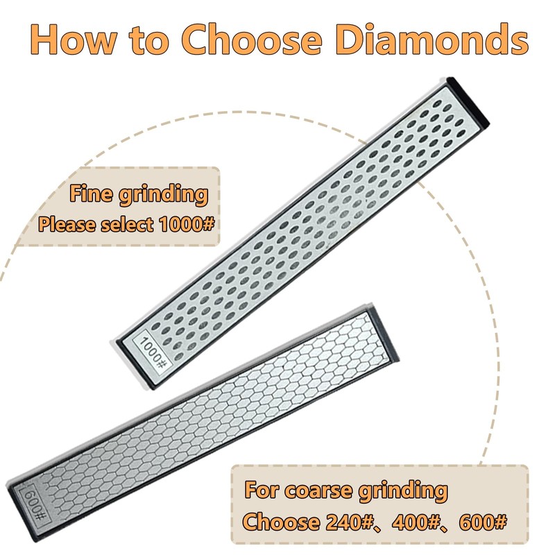 Diamond Sharpening Stone,Stone diamond sharpener Honeycomb Surface Plate with Non-slip