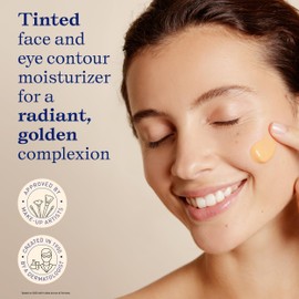 Embryolisse Radiant Complexion Cream. Hybrid Makeup & Face Moisturizer with Hyaluronic Acid & Shea Butter. Illuminating Care for Glowing Skin - Peach Shade, 1.01 Fl Oz