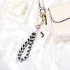 OKAICEN Soft Initial Letter Macrame Keychain Boho Handmade Wristlet Lanyard