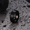 Jstyle Stainless Steel Rings for Men Women 8MM Wedding Band