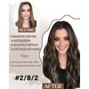 Hetto Micro Loop Hair Extensions Human Hair Brown Micro Beads