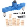 2-In-1 Straight Hole Locator Kit Doweling Jig Drilling Guide Hole
