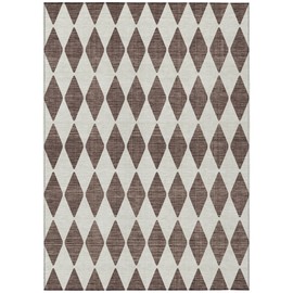 Addison Rugs Chantille ACN578 Brown 5' x 7'6" Indoor Outdoor Area Rug, Easy Clean, Machine Washable, Non Shedding, Bedroom, Living Room, Dining Room, Kitchen, Patio Rug
