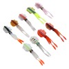 9Pcs Simulation Fishing Lures PVC Luminous Soft Fishing Baits for