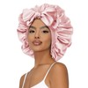 SeSe Code Sleeping Bonnet Outside Silk Stain Adjustable Straps Hair