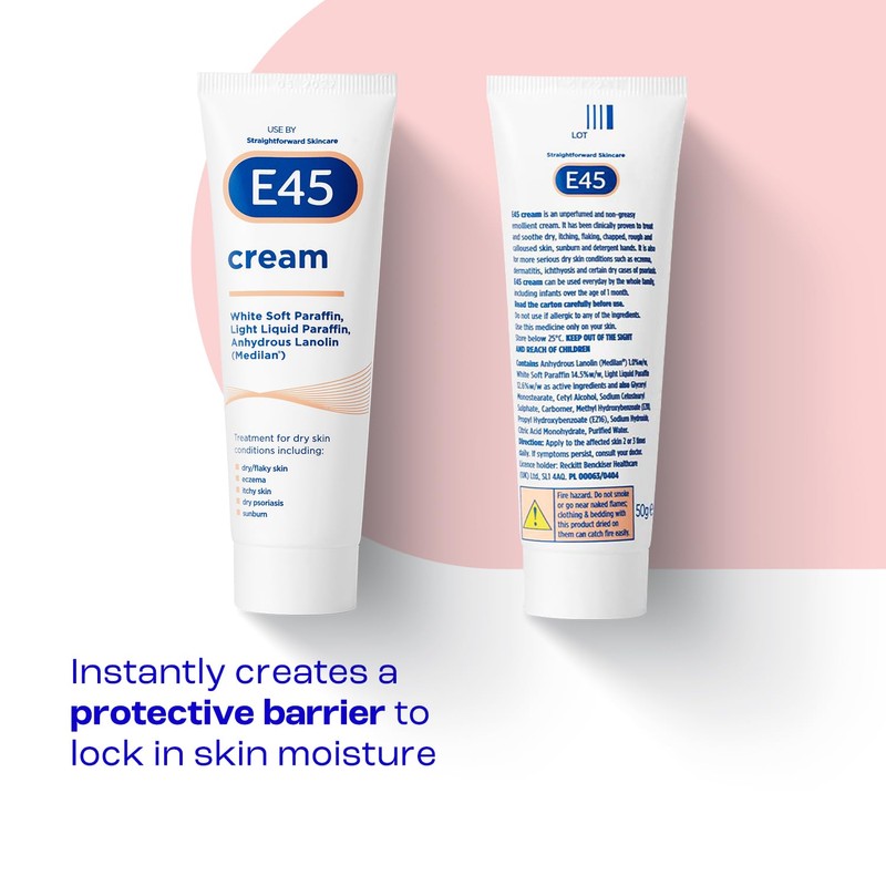 E45 E45 Moisturiser for Dry Skin and Sensitive Skin Cream,