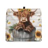 ASQVTIFE Highland Cow Mixer Dust Protective Covers for Kitchen Sunflower