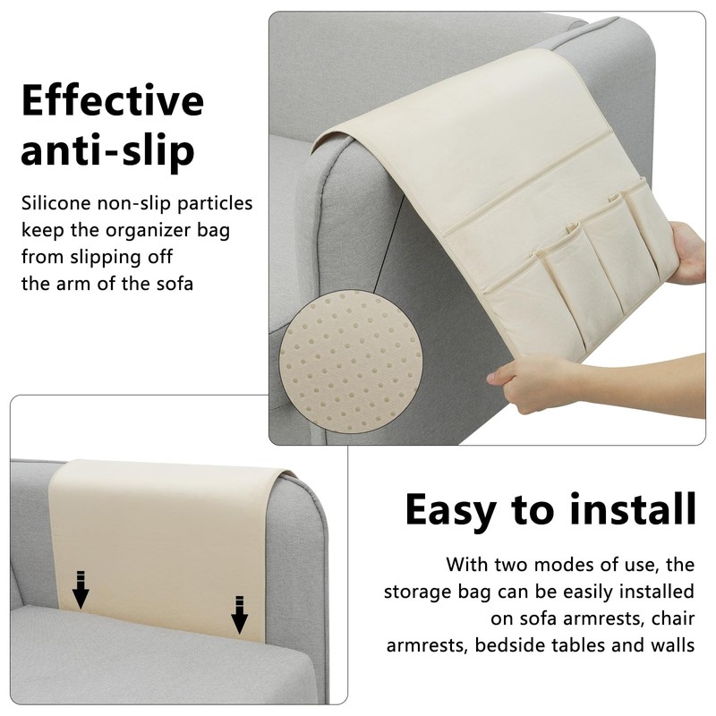 WETRBWEH Remote Control Holder for Armchair，Couch Caddy Organizer TV Remote