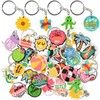 XHAOYEAHX 30PCS Random Different Summer Keychains,Mixed Non-Repeat Cute Key Chain